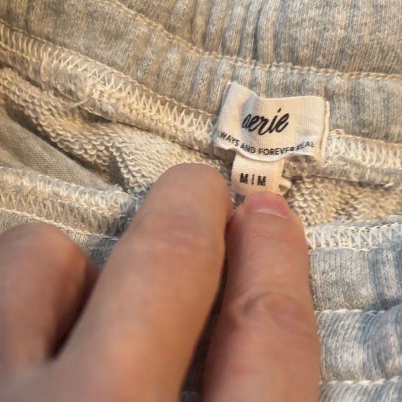 Aerie Light Gray and Blue Casual Shorts - Picture 4 of 4